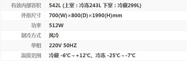 HRFE-77B-CHD 立式冷冻冷藏双温冷柜