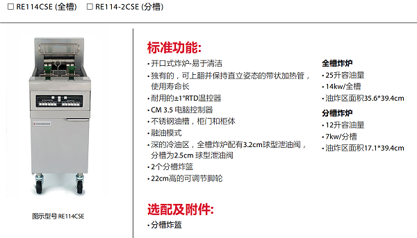 Frymaster RE114系列