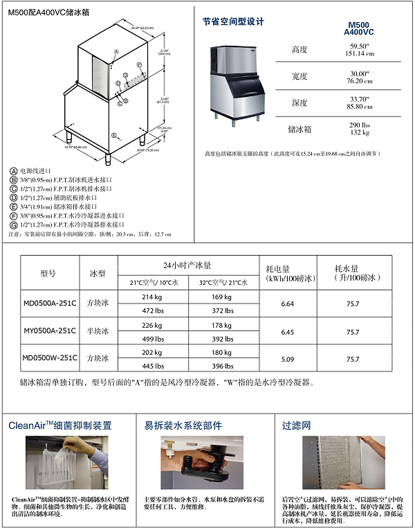 万利多Manitowoc制冰机M500