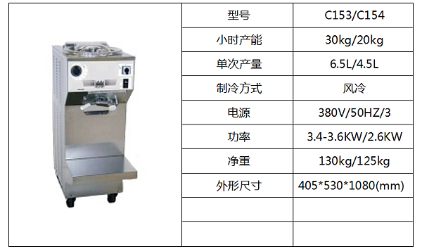 泰而勒 C153/C154硬式冰淇淋机